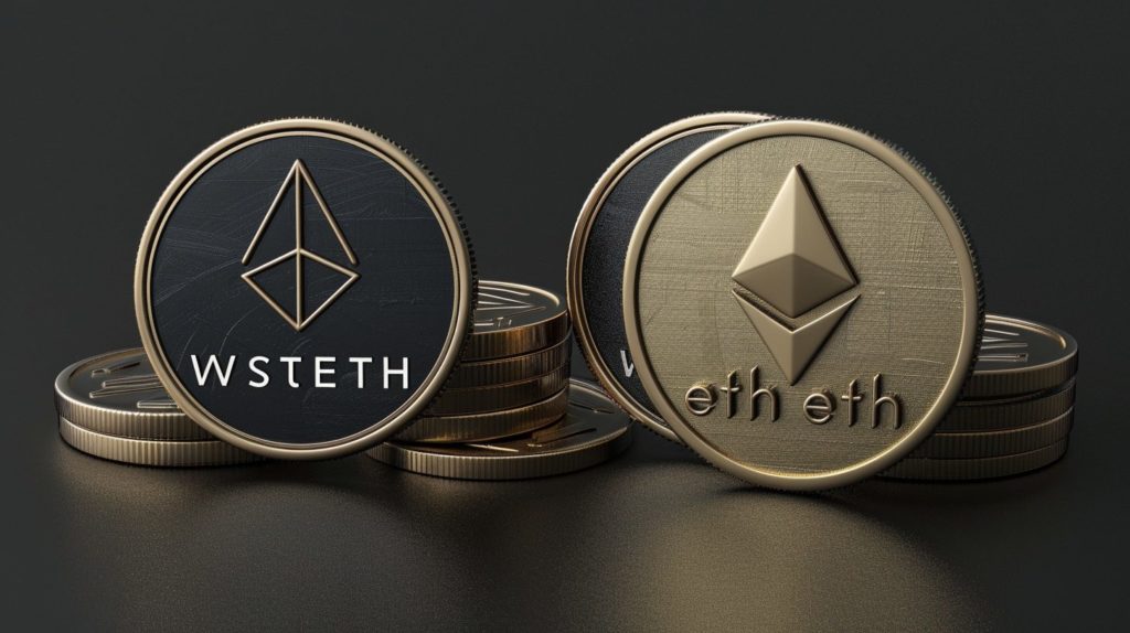 Корреляция wstETH относительно ETH